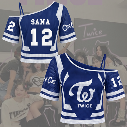 Twice This Is For World Tour Off Shoulder Mesh Gift For Fans