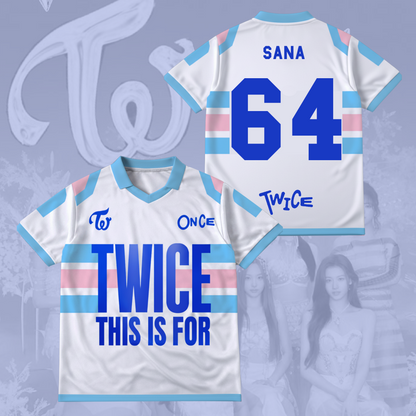 Twice This Is For Tour Part 2 Winged Neck Baseball Shirt