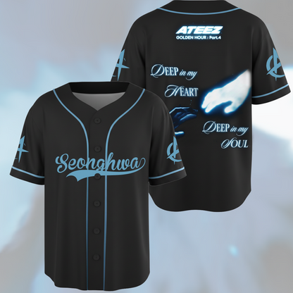 ATEEZ Golden Hour Part 4 Baseball Jersey Gift For ATINY