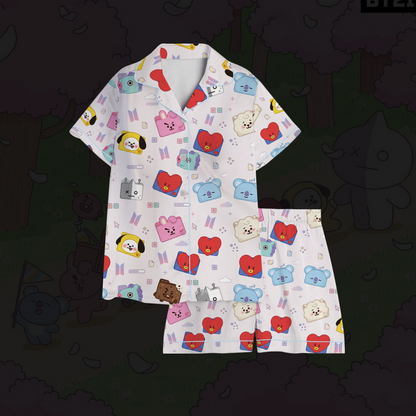 Kawai Folder Bt21 Bts Pajama Set