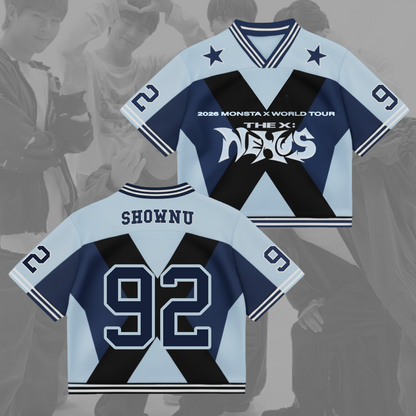 Monsta X World Tour The X Mixed Mesh Jersey Gift For Fans