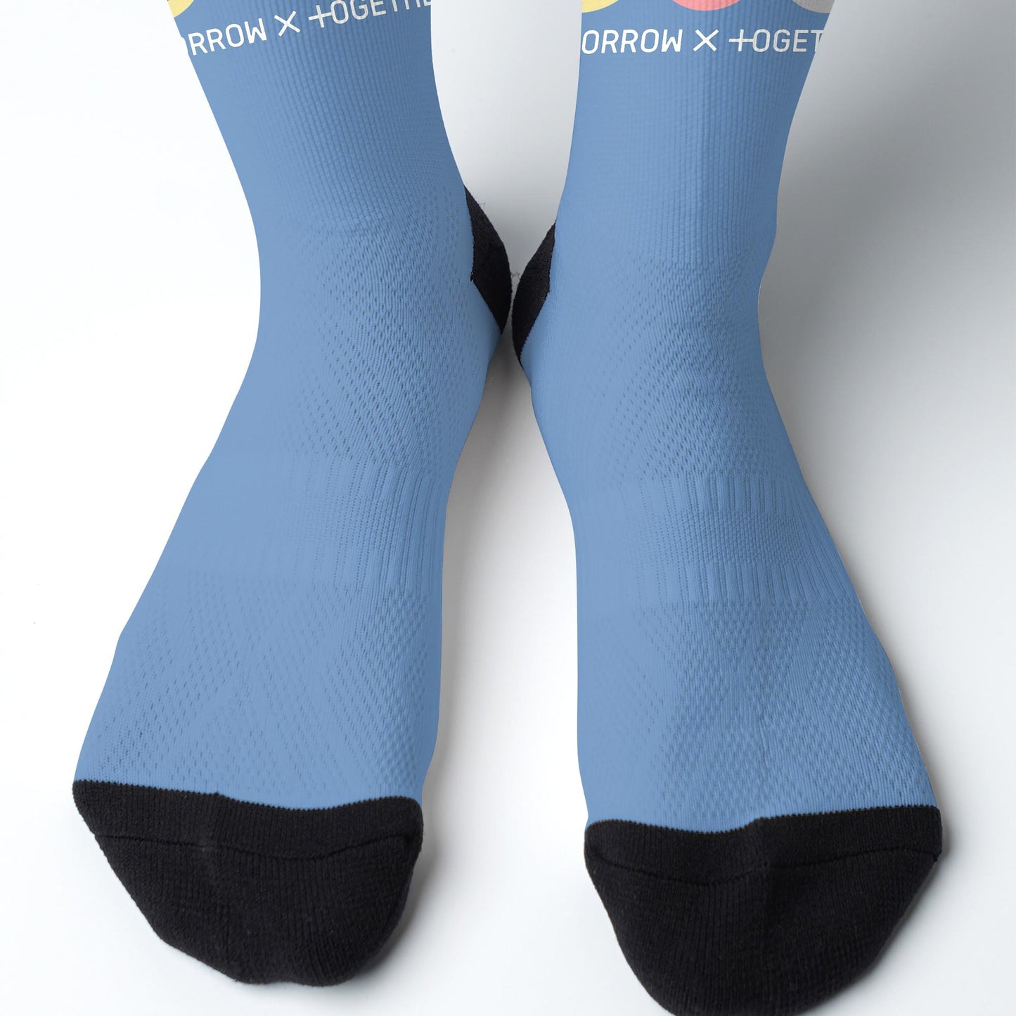 WAVESTEEᵀᴹ  TXT Themed Socks – Soft Cotton Blue Socks for Fans