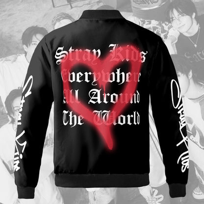 WAVESTEEᵀᴹ Stray Kids DominATE: CELEBRATE  Bomber Jacket