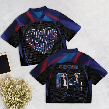 WAVESTEEᵀᴹ Stray Kids Album KARMA Mixed Mesh Jersey