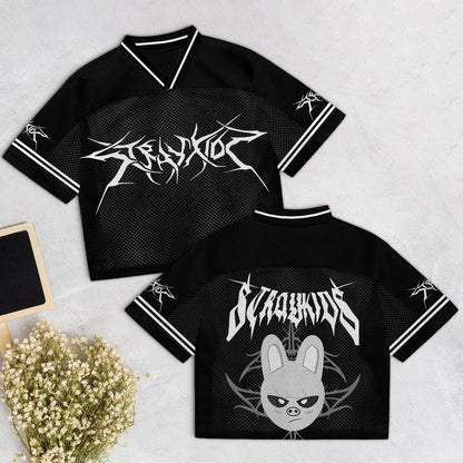 Stray Kids Dominate World Tour Mixed Mesh Jersey