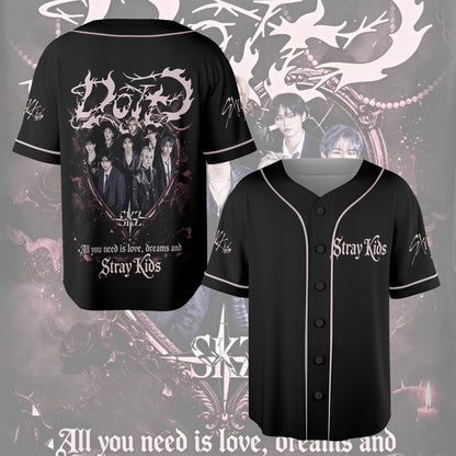 Stray Kids DOIT Dragon Baseball Jersey, Straykids DOIT Album Vintage Jersey, SKZ World Tour Baseball Jersey, Stray Kids Skz Retro Kpop Fan Gift