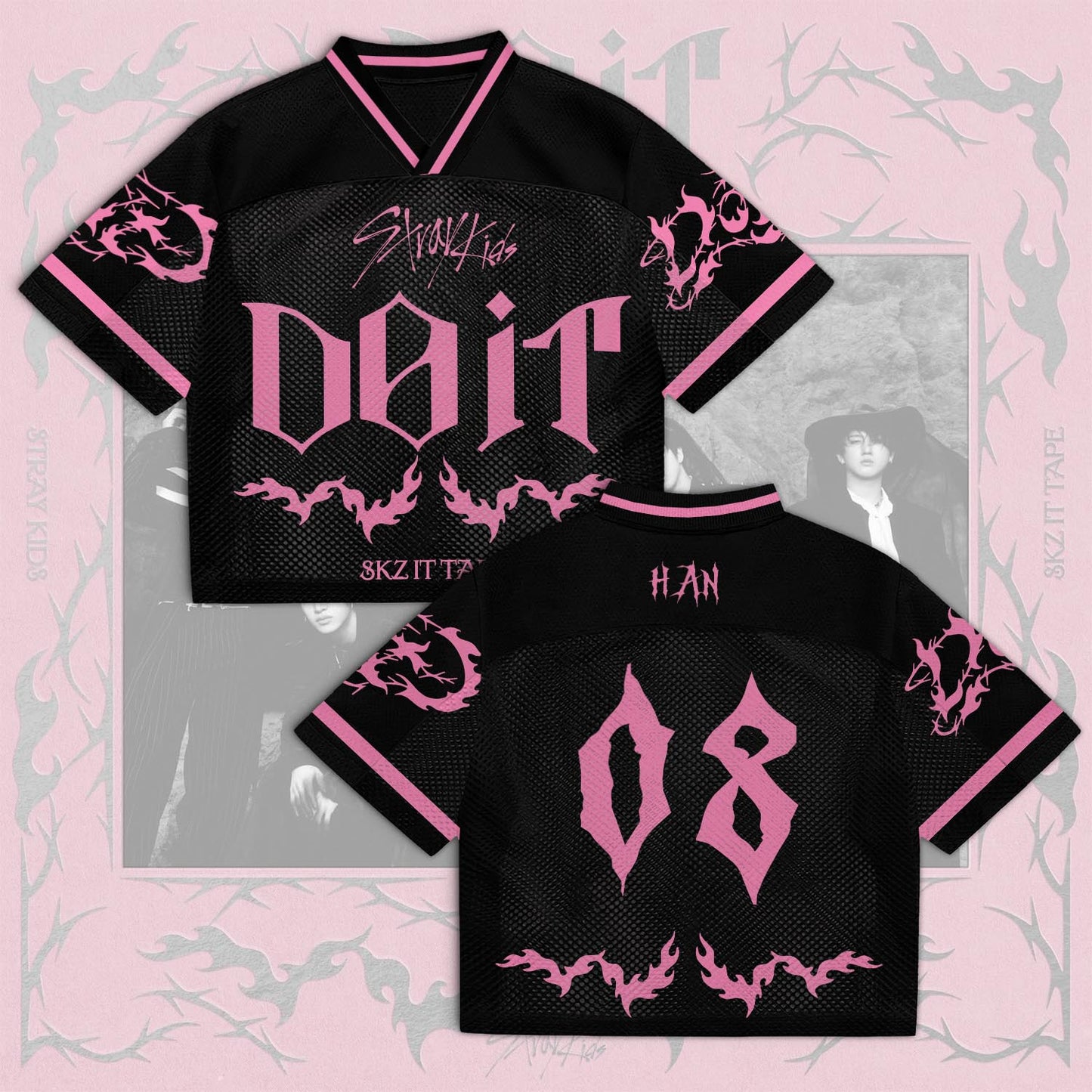 Stray Kids DO-IT Album Mixed Mesh Jersey – Merchandise Gift for STAY