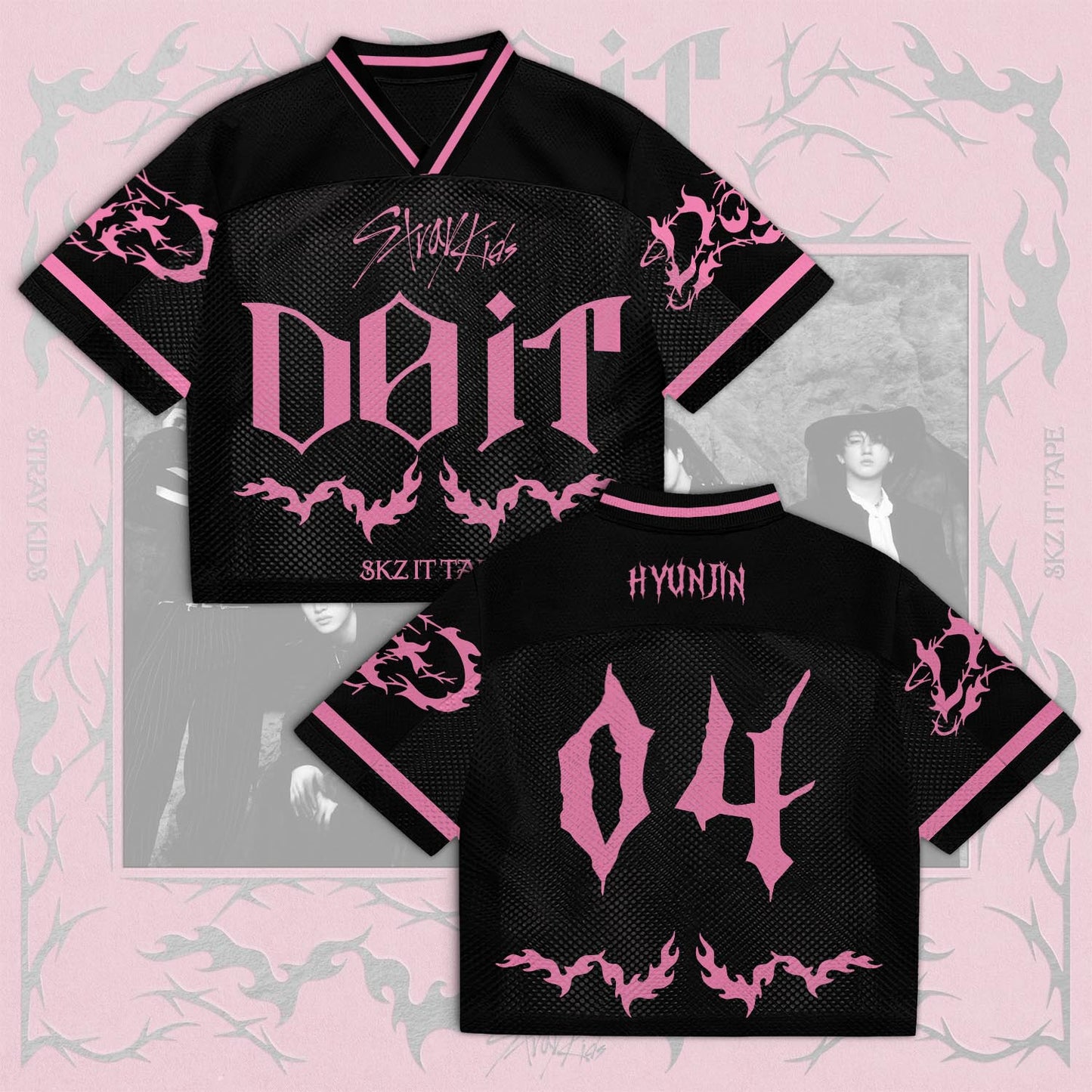 Stray Kids DO-IT Album Mixed Mesh Jersey – Merchandise Gift for STAY