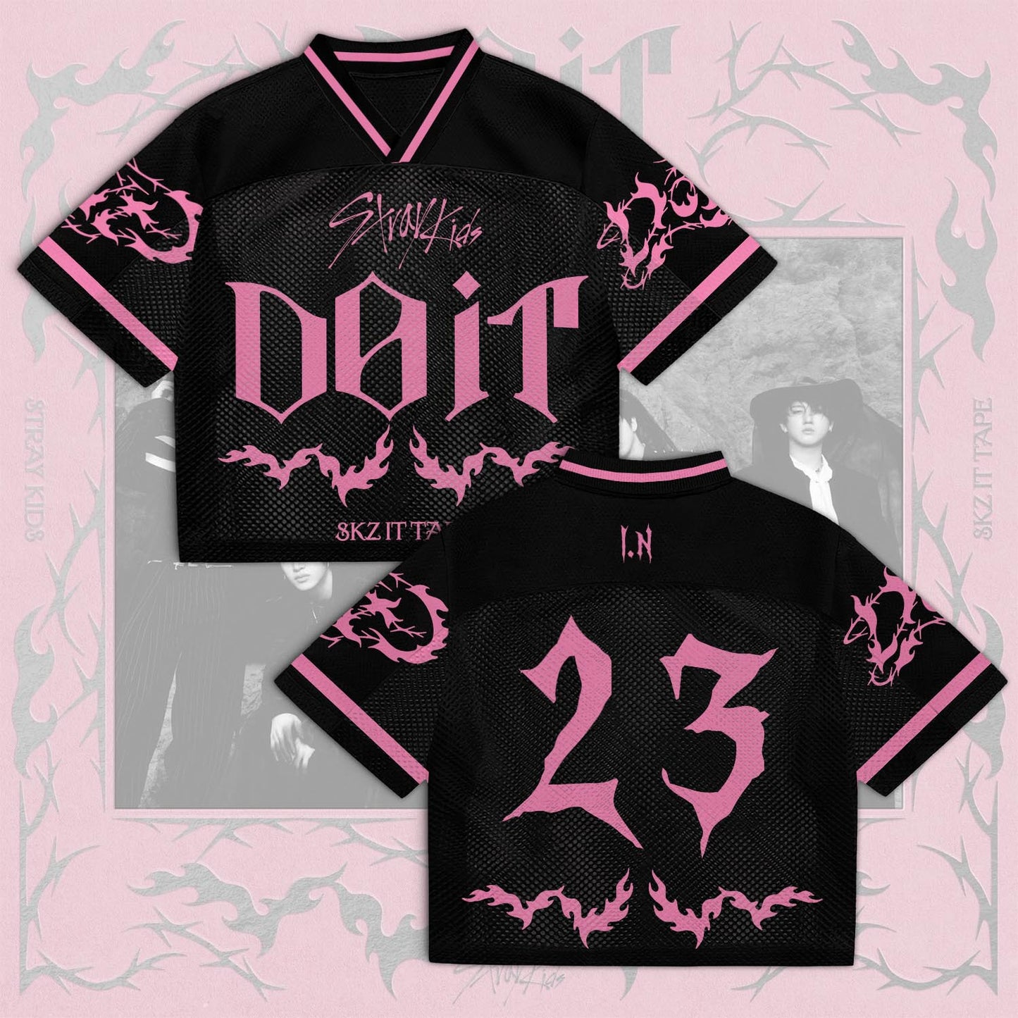 Stray Kids DO-IT Album Mixed Mesh Jersey – Merchandise Gift for STAY