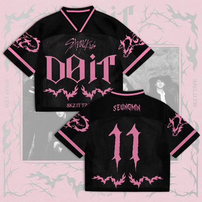 Stray Kids DO-IT Album Mixed Mesh Jersey – Merchandise Gift for STAY