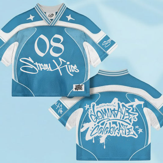 WAVESTEEᵀᴹ Stray Kids Dominate Celebrate Mixed Mesh Jersey