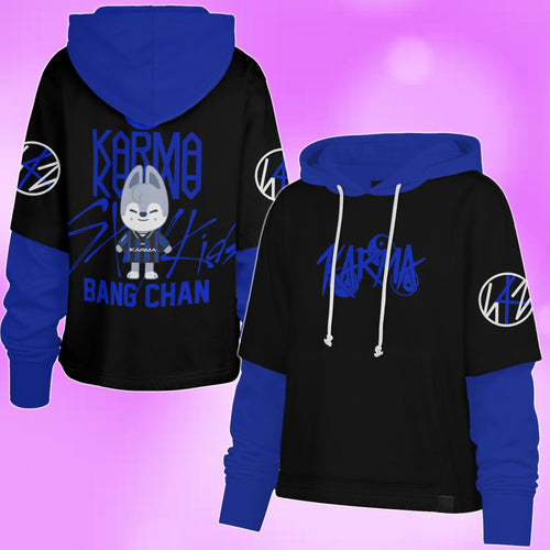 WAVESTEEᵀᴹ  Stray Kids Karma Shortstop Hoodie