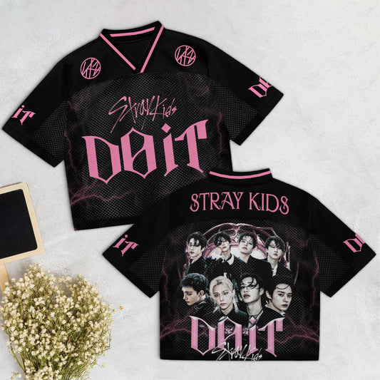 Stray Kids Skz It Tape Do It Mixed Mesh Jersey