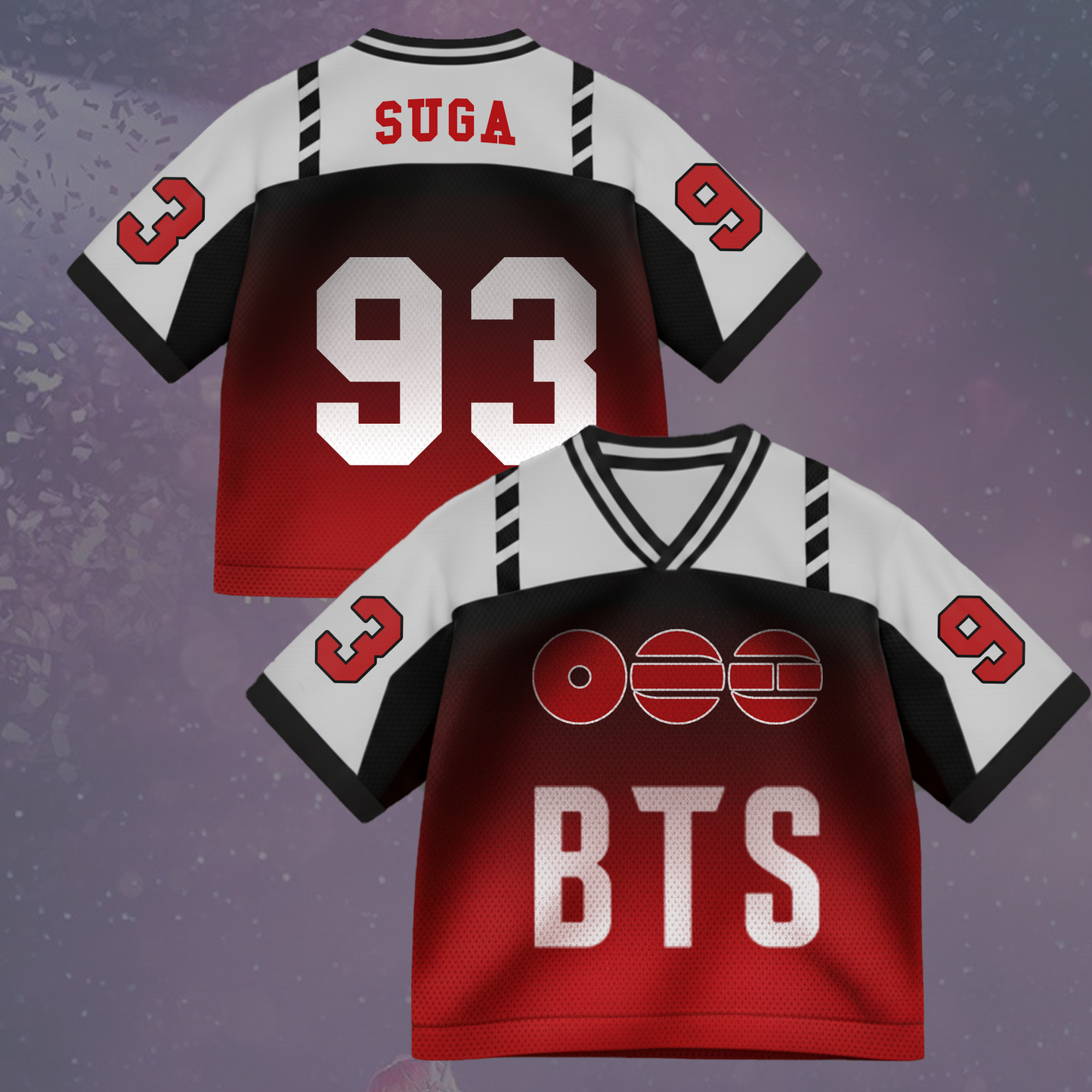 Hot Spring Album BTS Bulletproof Mixed Mesh Jersey Gift For Army