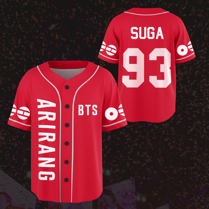 Arirang World Tour 2026 BTS Baseball Jersey Gift For Army