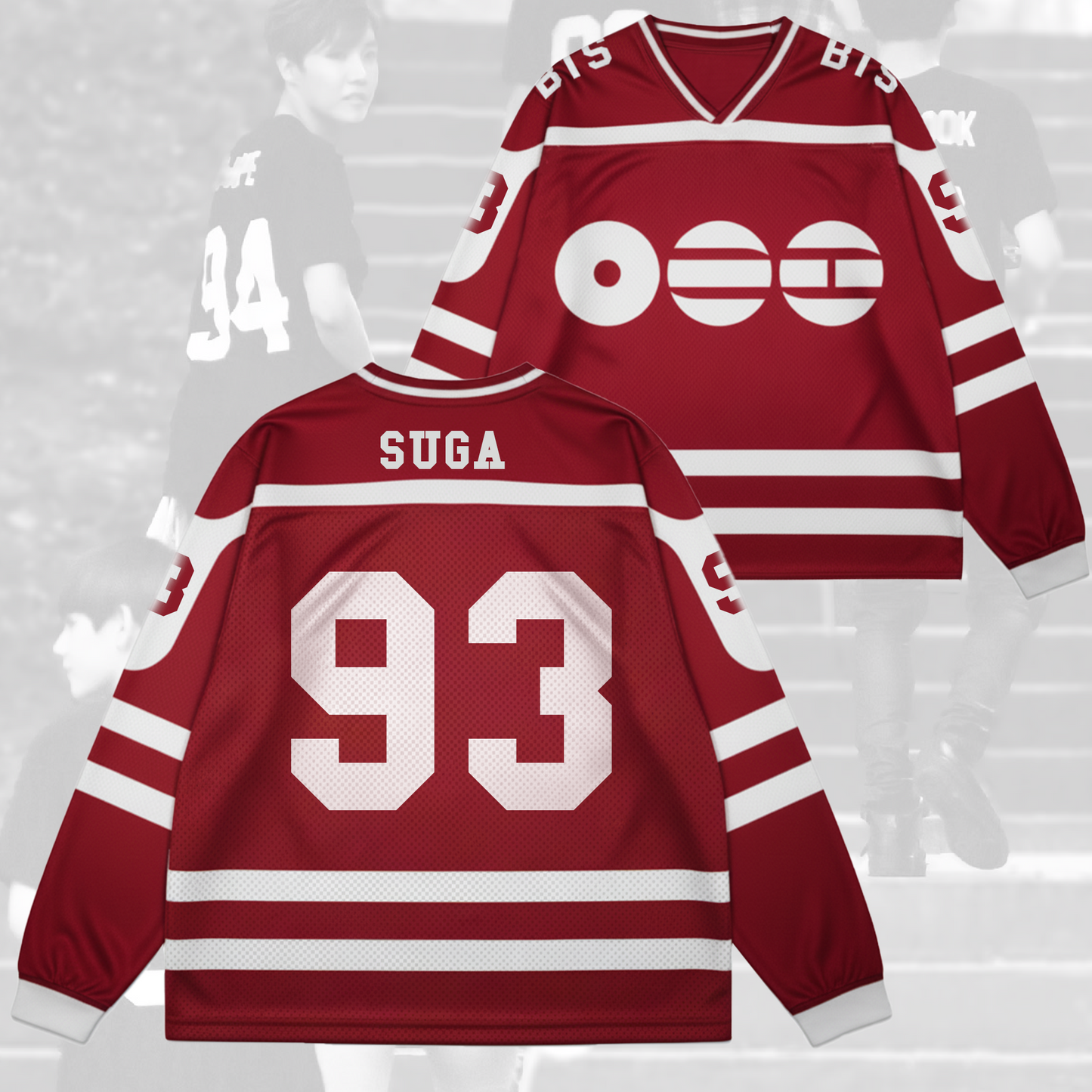 BTS New Album Back Mesh Splicing Long Sleeved Gift For Army