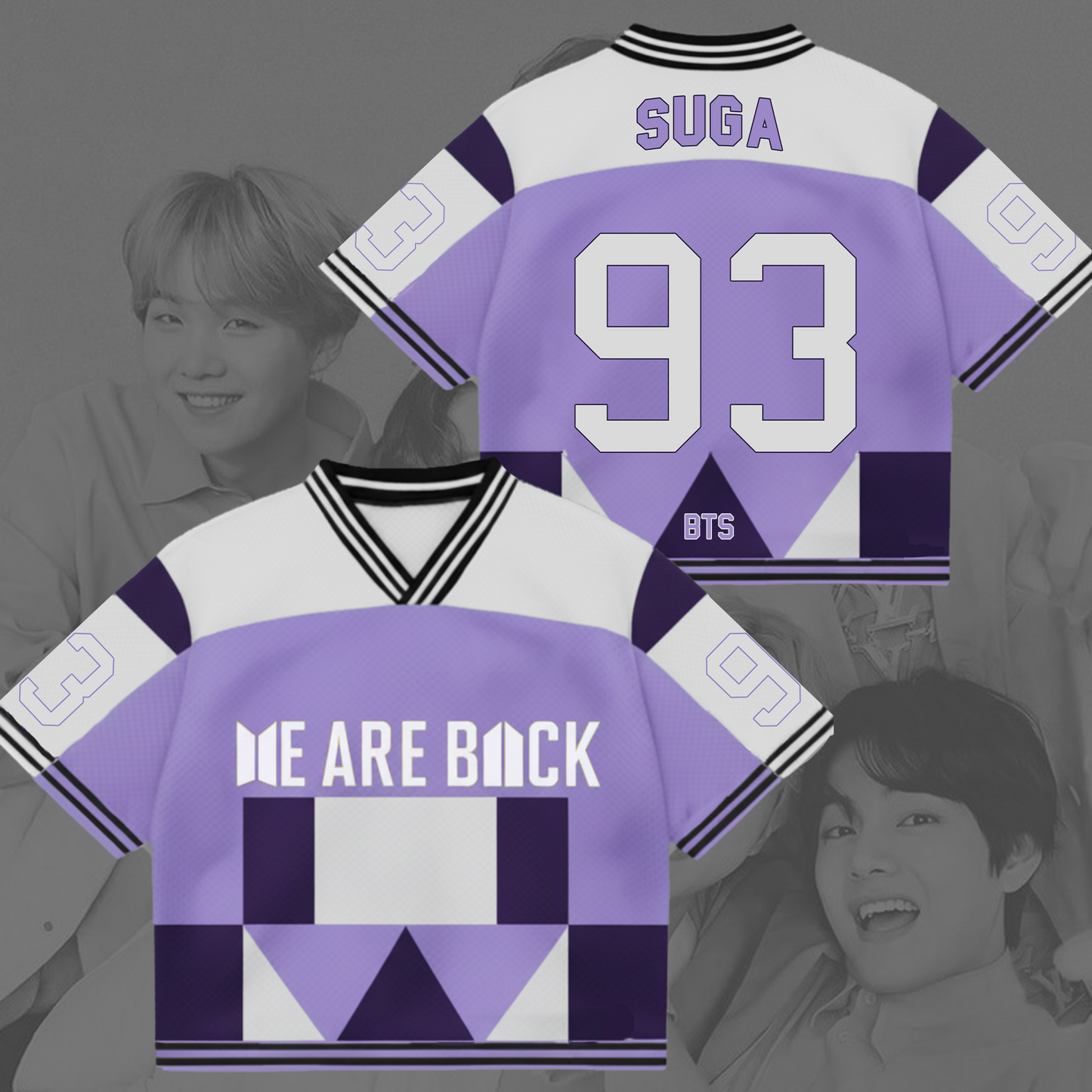 BTS We Are Back Mixed Mesh Fotball Jersey Gift For Lovers