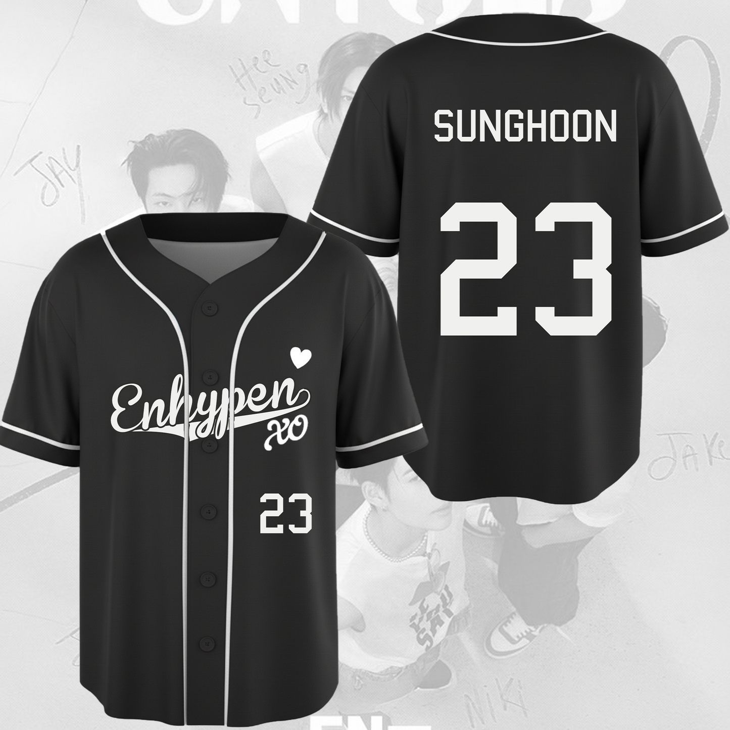 Enhypen XO Baseball Jersey Gift For Fans