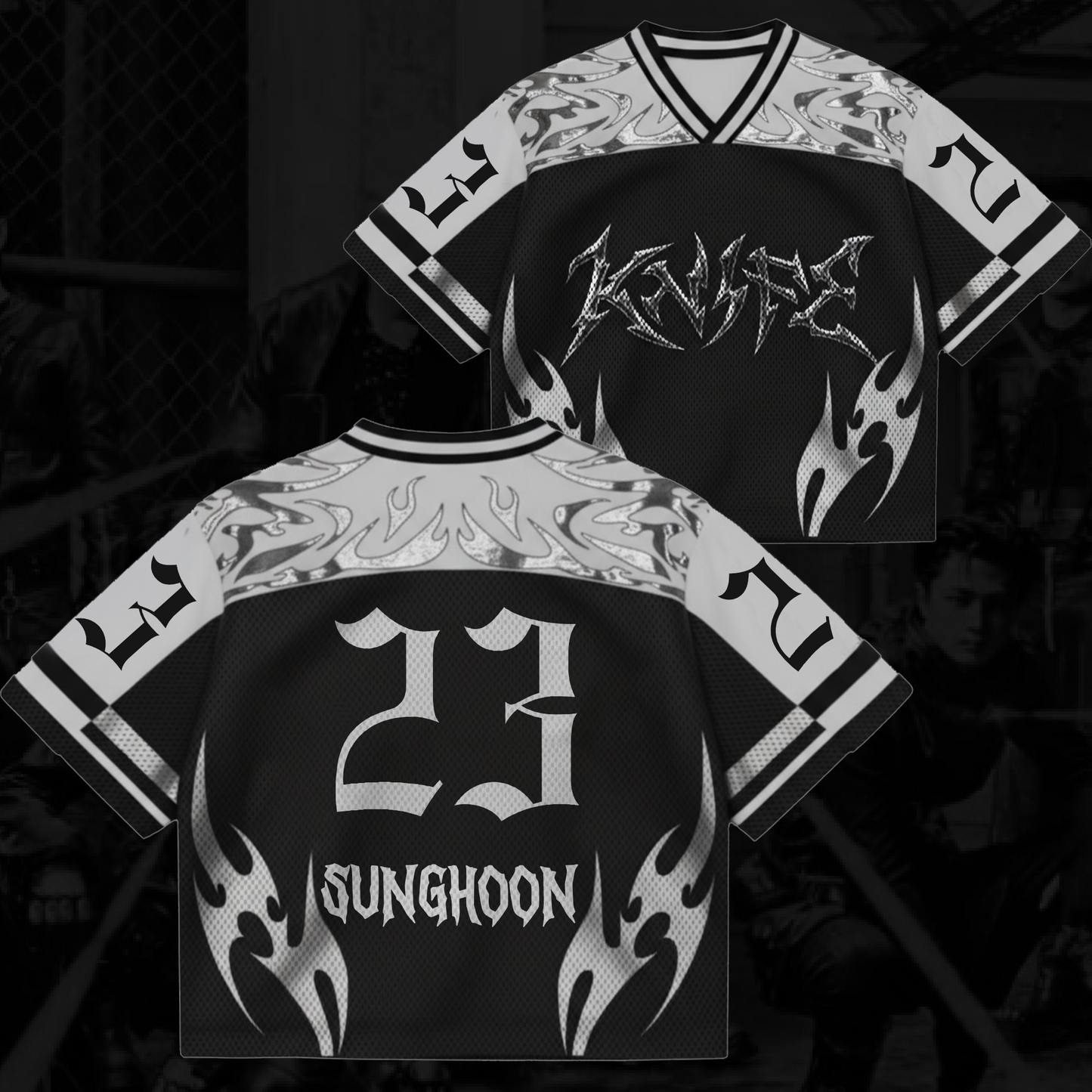 Knife Enhypen THE SIN VANISH Album Mixed Mesh Jersey Gifts