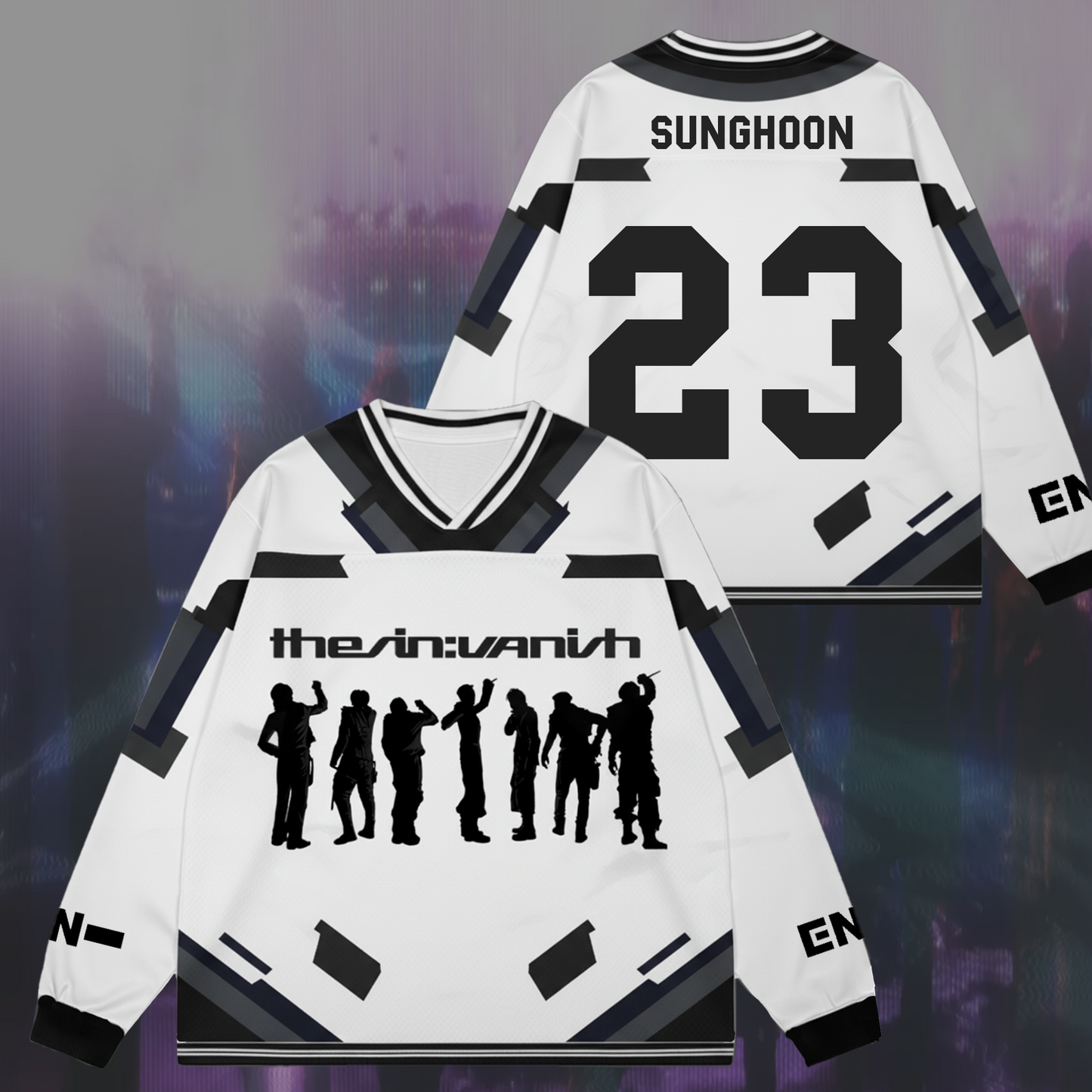 ENHYPEN THE SIN VANISH Album Kpop Merch Forbidden Chaotic Mesh Splicing Long Sleeve