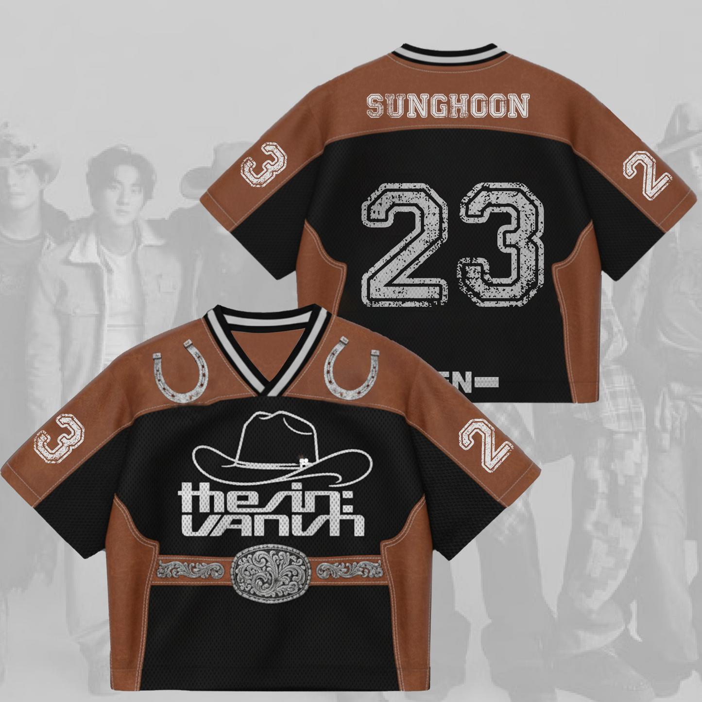 Enhypen The Sin Vanish Chapter 2 Cowboy Collection Mixed Mesh Jersey