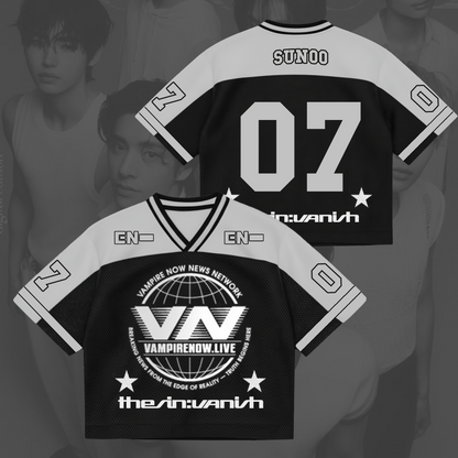 Vampire Now Live Enhypen The Sin Vanish Mixed Mesh Jersey Gift For Fans