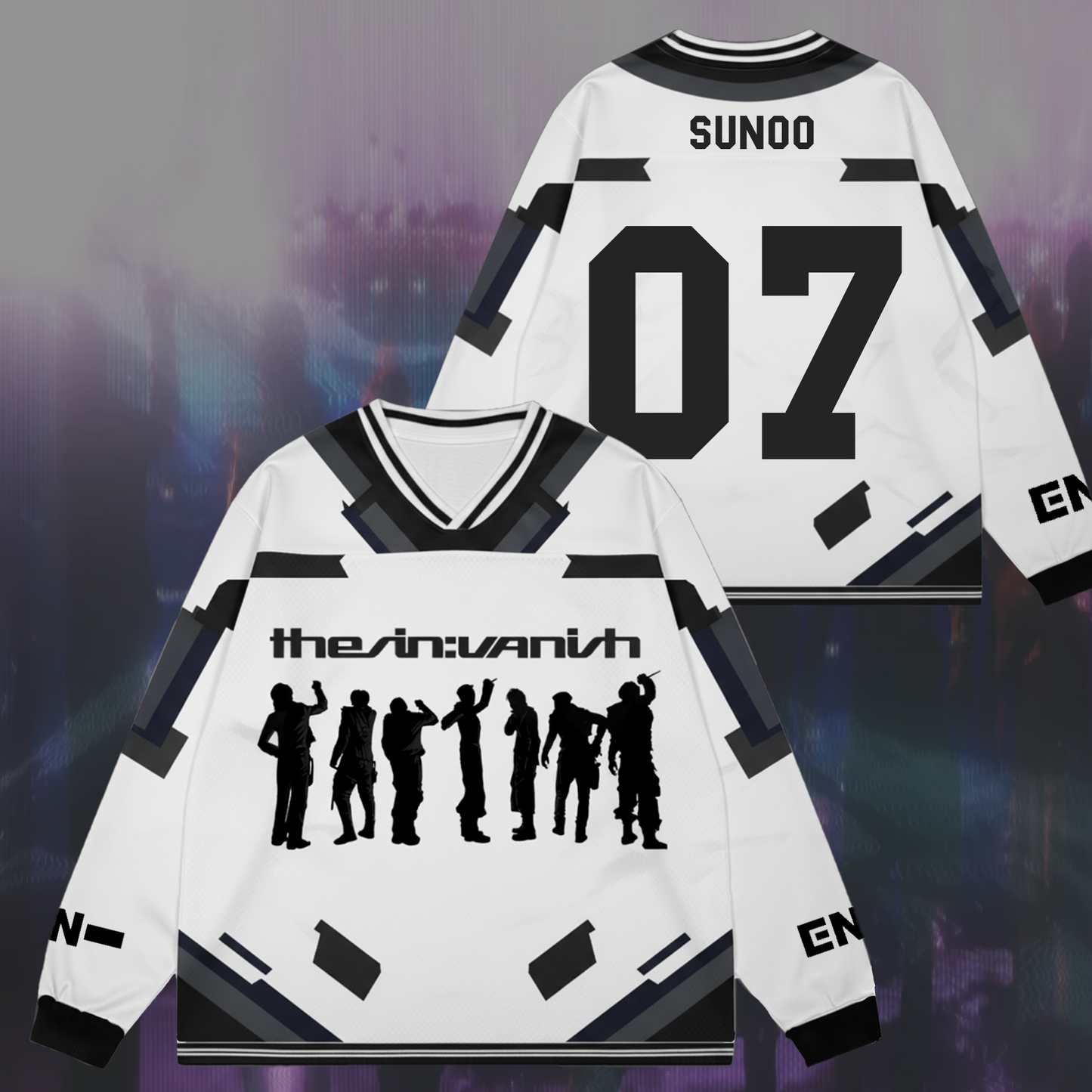 ENHYPEN THE SIN VANISH Album Kpop Merch Forbidden Chaotic Mesh Splicing Long Sleeve