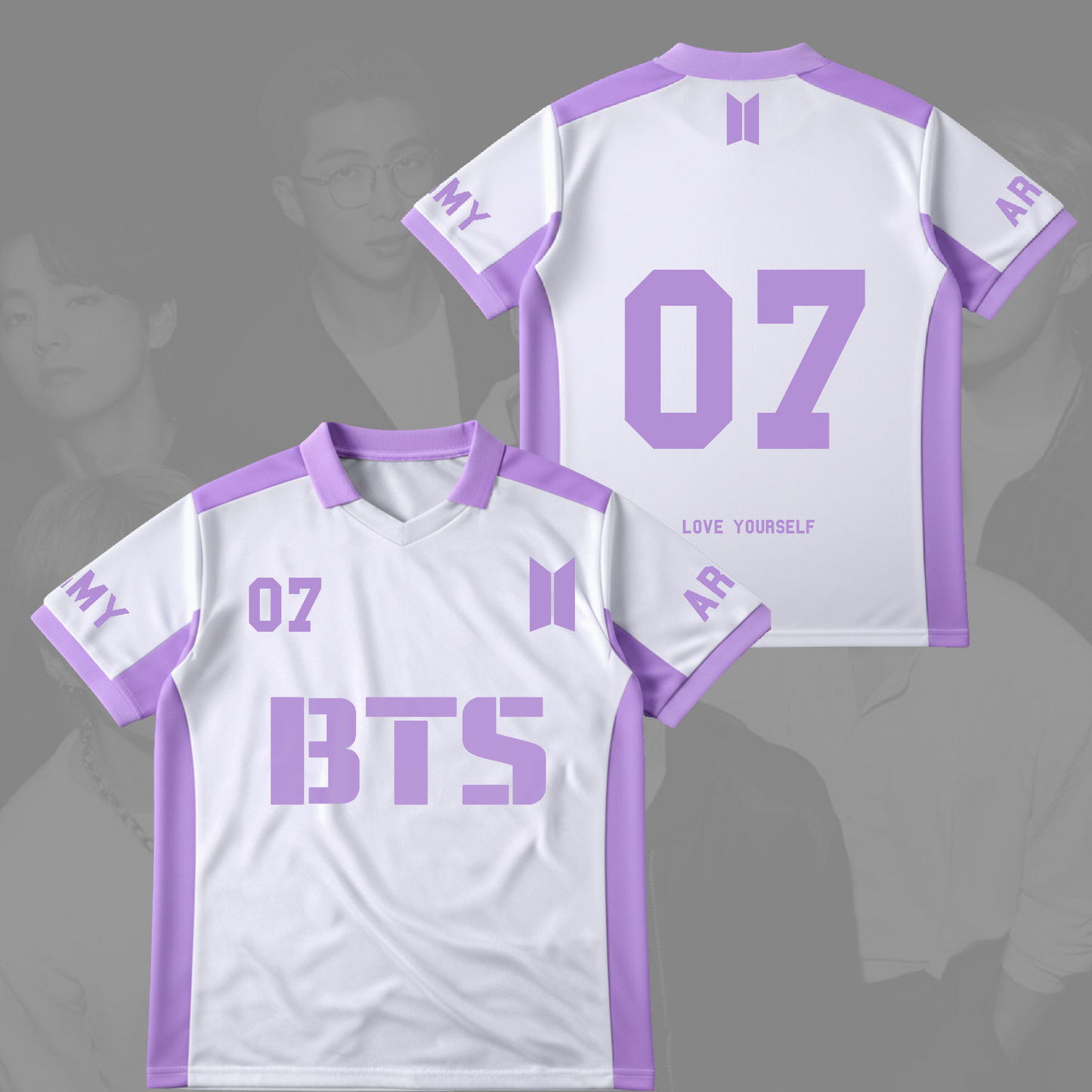 BTS Love Yourself Winged Neck Baseball Shirt