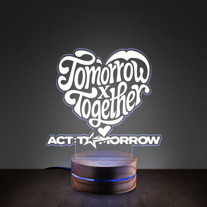 WAVESTEEᵀᴹ Act Tomorrow  Acrylic LED Lamp 16 RGB Colors