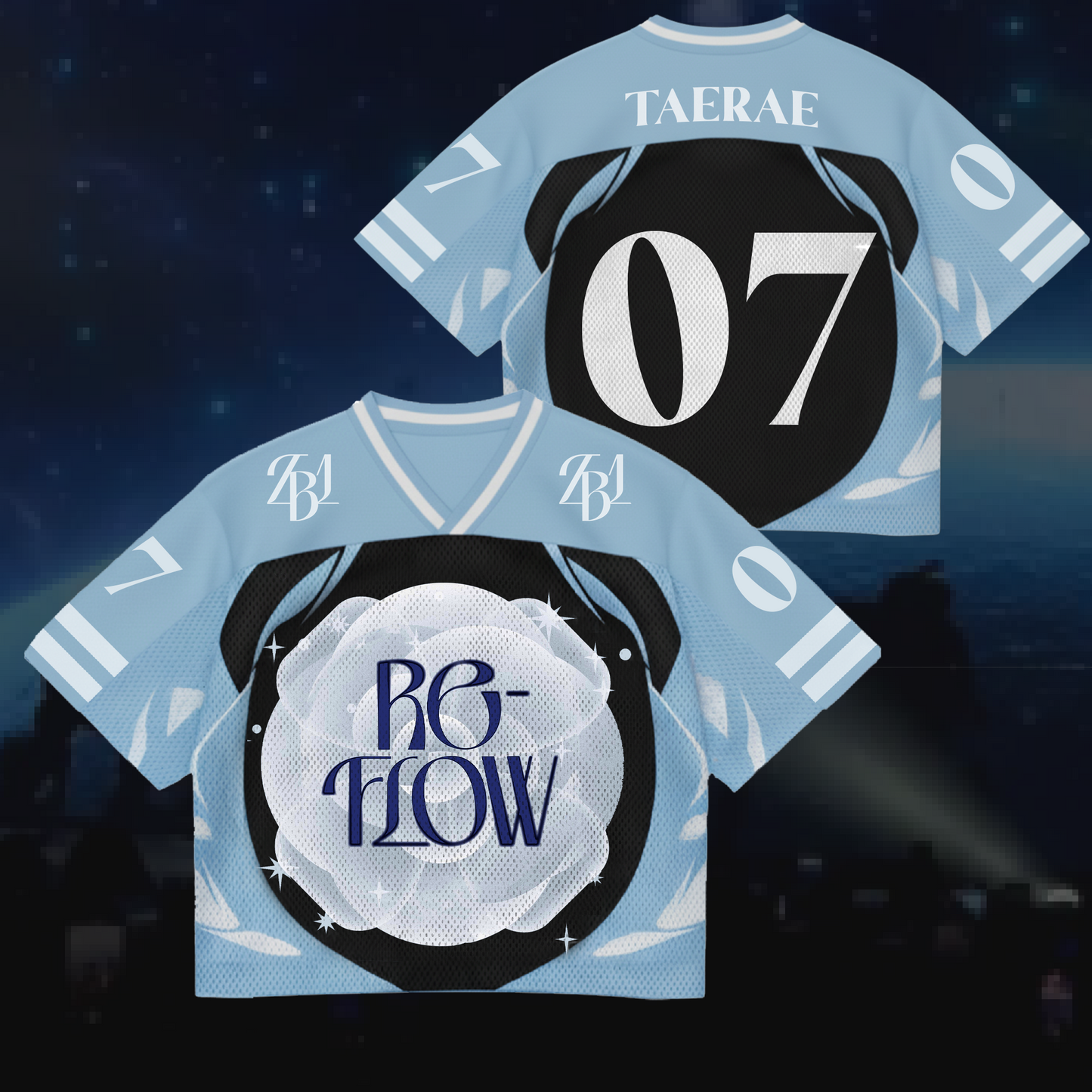 Re FLow Concert ZEROBASEONE Mixed Mesh Jersey Gifts For Lovers