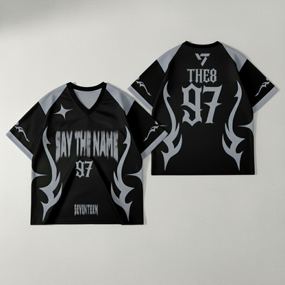 WAVESTEEᵀᴹ Say The Name Seventeen Mesh Football Jersey