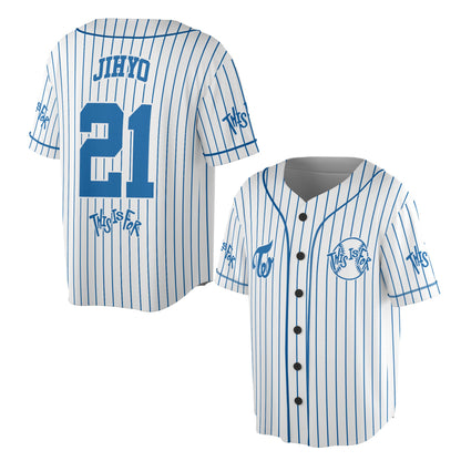 WAVESTEEᵀᴹ Twice This Is For Line Jersey Baseball