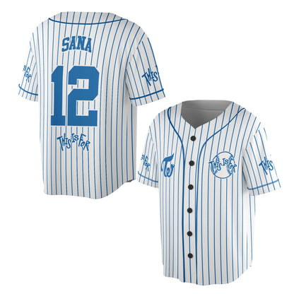 WAVESTEEᵀᴹ Twice This Is For Line Jersey Baseball