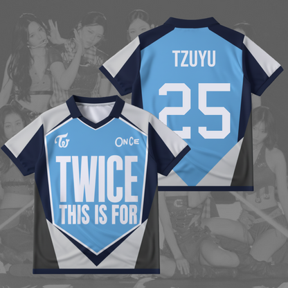 Twice This Is For Tour Ver 2 Winged Neck Baseball Shirt Gift For Fans