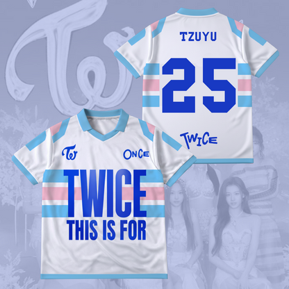 Twice This Is For Tour Part 2 Winged Neck Baseball Shirt