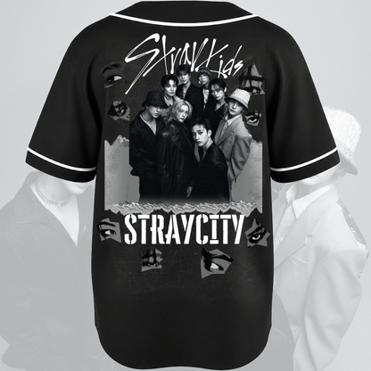Kinetic Stray City Stray Kids  Tour Baseball Jersey Gift For Fans