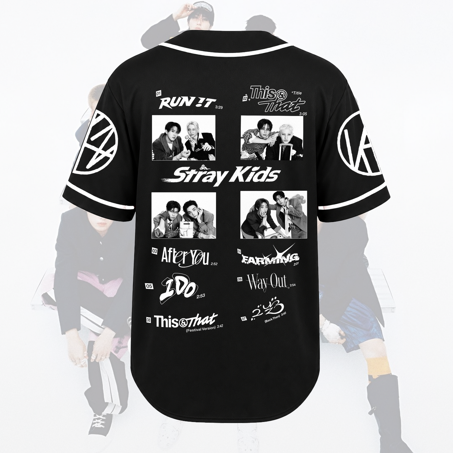 Stray Kids THIS & THAT Full Tracklist Baseball Jersey Unisex Concert Outfit Gift For Fans