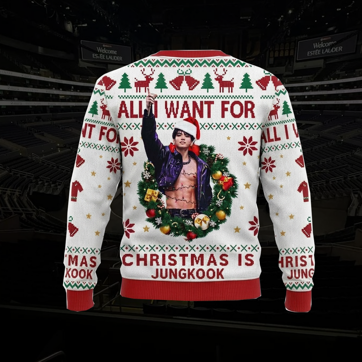 BTS Purple Christmas Ugly Sweater 2026, OT7 Urlaubspullover, Weihnachtsgeschenk für ARMY-Fans