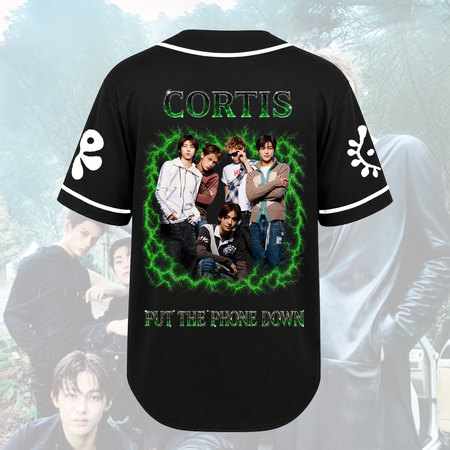 Green Retro Put Your Phone Down Cortis Tour Baseball Jersey Gift For Fans