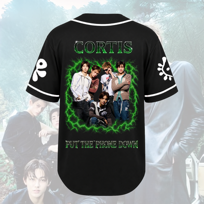 Green Retro Put Your Phone Down Cortis Tour Baseball Jersey Gift For Fans