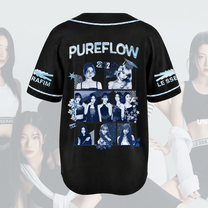 Liquid  Pureflow Le Sserafim World Tour Baseball Jersey Gift For Fans