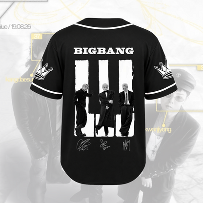 BIGBANG Piano Keys Kpop Streetwear Baseball Jersey Fan Edition