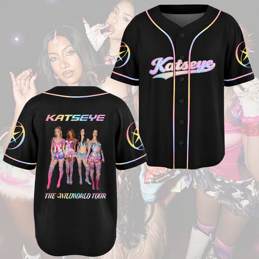 Gradient KATSEYE Wildworld Tour Baseballtrikot - Geschenk für Fans