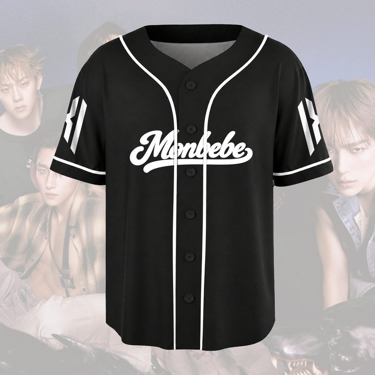 MONSTA X Monbebe The Phase Tour Grunge Baseballtrikot Geschenk für Fans