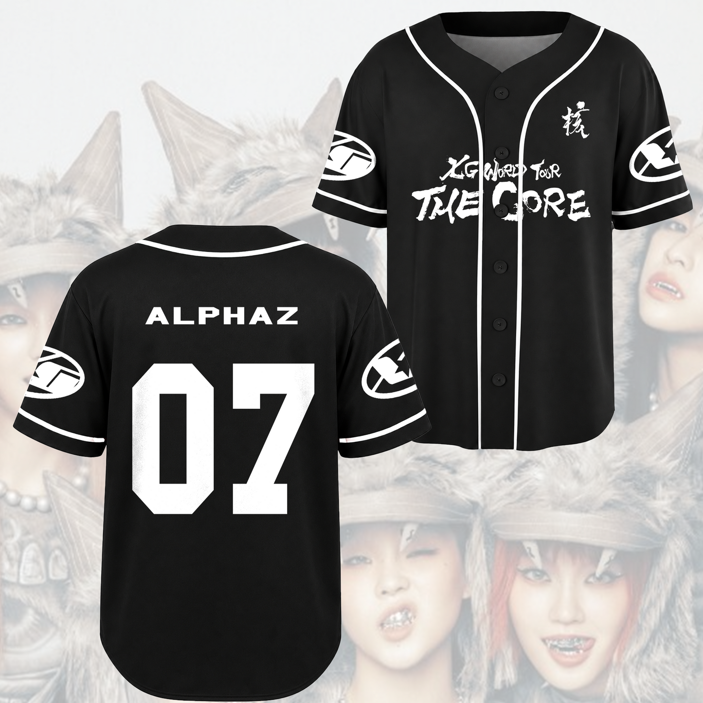 XG Xgene The Core 2026 Tour Baseball Jersey Gift For Fans