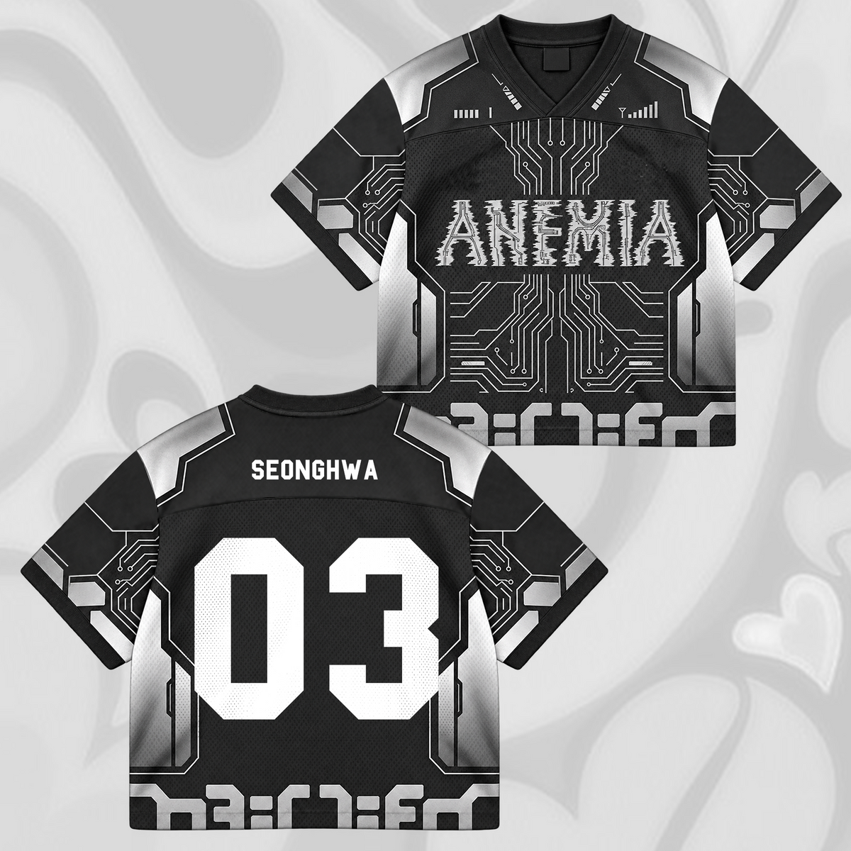 Anemia ATEEZ Golden Hour 6  Mixed Mesh Jersey Gift For ATINY Fans