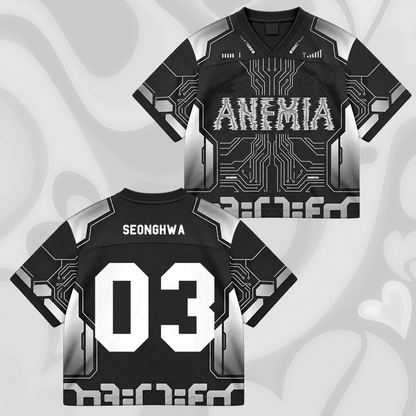 Anemia ATEEZ Golden Hour 6  Mixed Mesh Jersey Gift For ATINY Fans