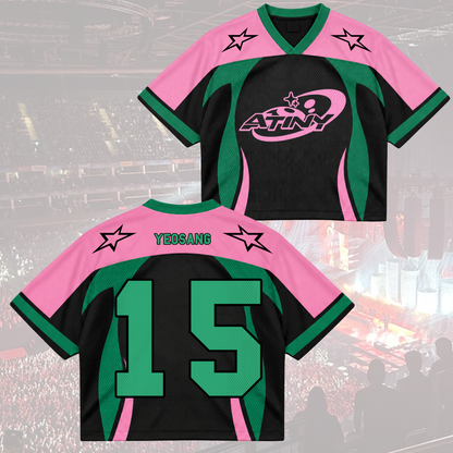 Powerful Ice On Fire Tinys Club All Members Cyber Grunge Mixed Mesh Jersey For Atiny