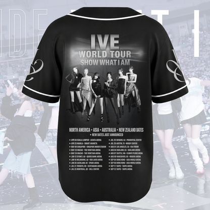 Glow Ive Show What I AM  World Tour Baseball Jersey Fan Edition