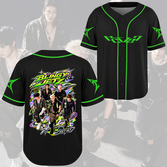 NCT 127 Blingy Jets Album Cyber Baseballtrikot Geschenk für Fans